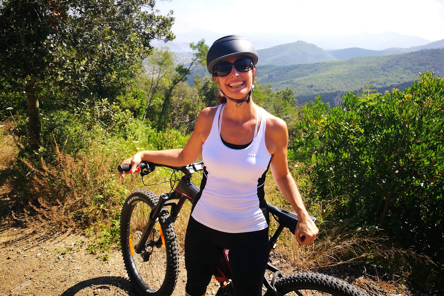 Ludovica Casellati in bici
